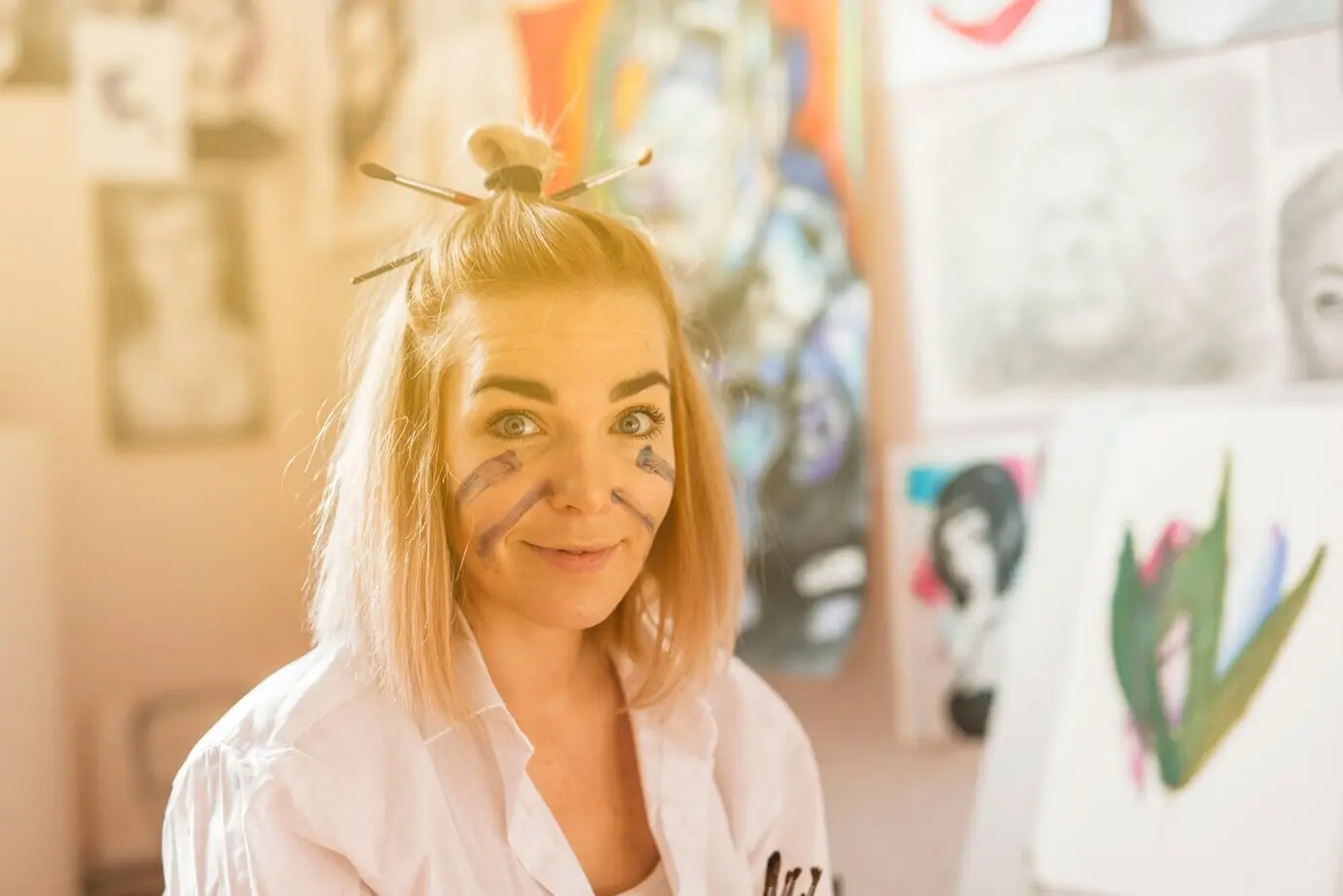 Bildnis eines künstlerischen Mädchens